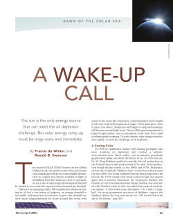 The sun is the only energy source that can meet the oil depletion