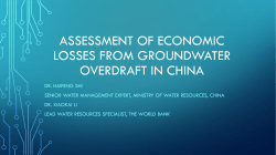 Assessment of Economic Losses from Groundwater Overdraft in China