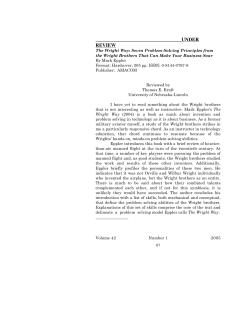 Seven Problem-Solving Principles From the Wright Brothers That