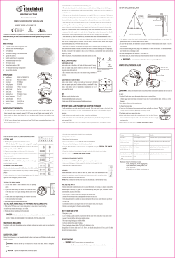 Smoke Alarm User`s Manual