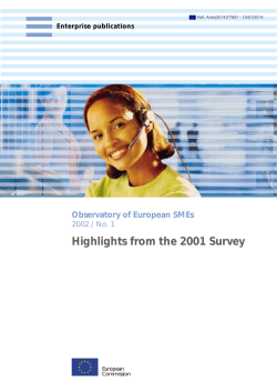 Observatory of European SMEs 2002 / No. 1