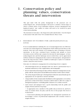 Caring for archaeological sites: New Zealand guidelines