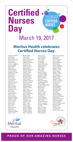 a listing of our Certified Nurses