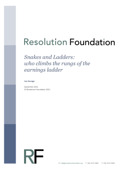 Snakes and Ladders: who climbs the rungs of the earnings ladder