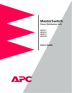 Managing the MasterSwitch PDU