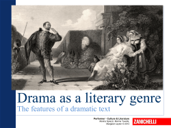 Drama as a literary genre