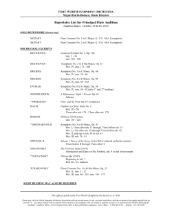 PDF - Fort Worth Symphony Orchestra