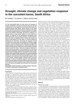 Drought, climate change and vegetation response in the succulent