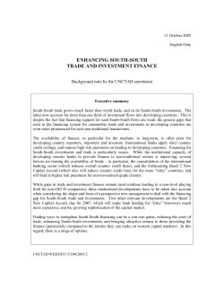 enhancing south-south trade and investment finance