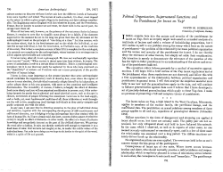 Political Organization, Supernatural Sanctions and the