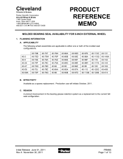 PRM95 Molded grease seal replacement memo 6" wheels