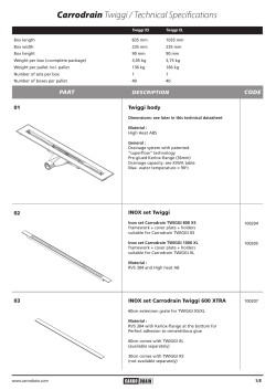 technical datasheet