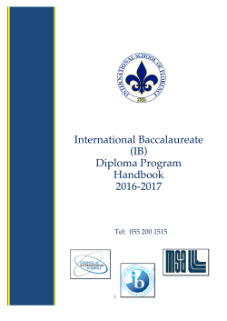 IB DP Handbook - International School of Florence