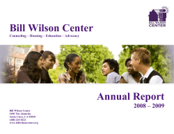Bill Wilson Center Annual Report