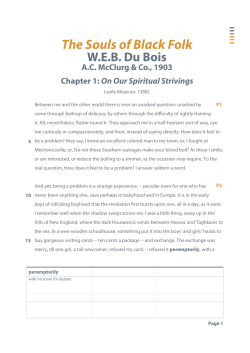 EBC Unit Text &ndash; G11 &ndash; Du Bois