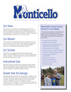 Our Mission Our Vision Our Schools Instructional Goal Greater than