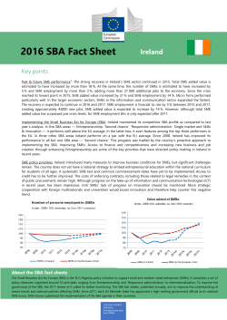 2016 SBA Fact Sheet - Department of Jobs, Enterprise and Innovation