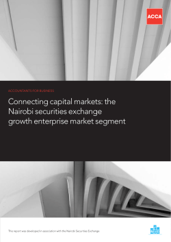the Nairobi securities exchange growth enterprise market segment