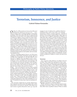 Terrorism, Innocence, and Justice
