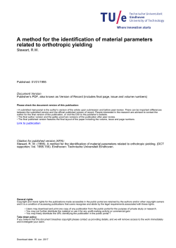 A method for the identification of material parameters related to