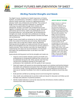 Eliciting Parental Strengths and Needs