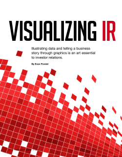 Illustrating data and telling a business story through graphics is an