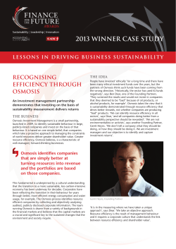 FFTFA 2014 case study Osmosis