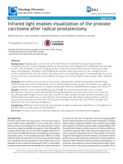 Infrared light enables visualization of the prostate carcinoma after