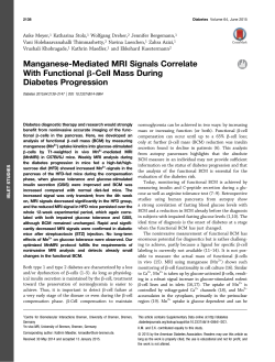 Manganese-Mediated MRI Signals Correlate With
