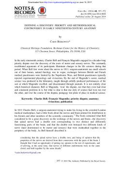 1 - Notes and Records of the Royal Society