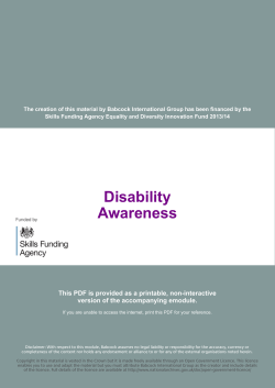 Disability Awareness