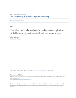 The effect of carbon dioxide on hydroformylation of 1