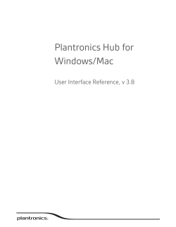 Plantronics Hub for Windows/Mac