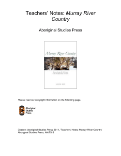 Teachers` Notes: Murray River Country