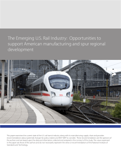 The Emerging US Rail Industry