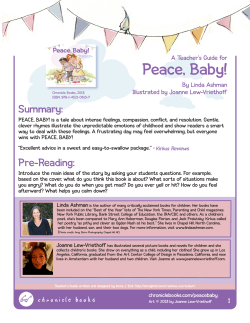 Peace, Baby! - Chronicle Books
