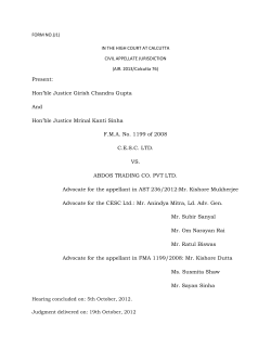 Hon`ble Justice Girish Chandra Gupta And Hon`ble Justice Mrinal