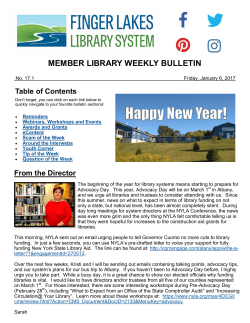 FLLS Weekly Bulletin 17.1, Week of January 6