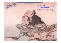 Profound Chinese sayings and thoughts&hellip;.