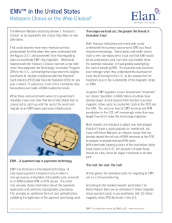 EMV&trade; in the United States