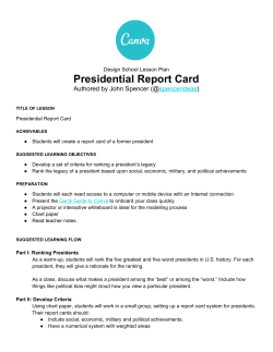 Presidential Report Card