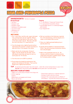 Ham and Pineapple Pizza