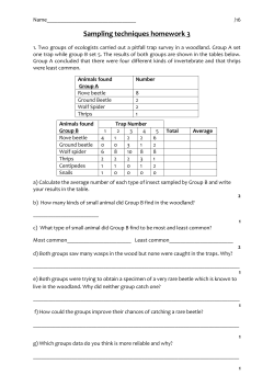 Sampling techniques homework 3