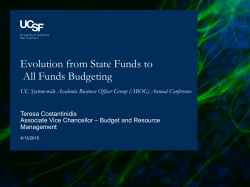 Evolution from State Funds to All Funds Budgeting