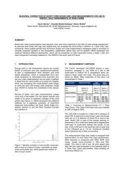 Seasonal correction of short