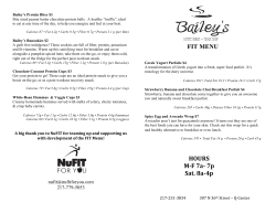 FIT MENU HOURS" MCF"7aC"7p" Sat."8aC4p"