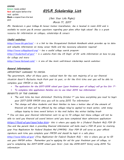 GYLR Scholarship List - Wichita Public Schools