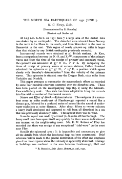 THE NORTH SEA EARTHQUAKE OF 1931 JUNE 7.