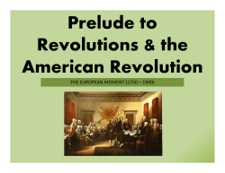 American Revolution Lecture