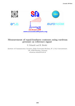 Measurement of equal-loudness contours using eardrum pressure